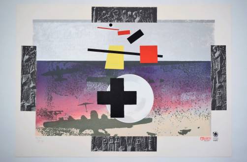 IRWIN group print, `Air Raid`, 1995, Slovenian